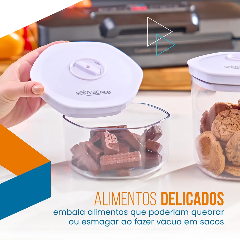 KIT COM 3 POTES PARA VACUO SELOVAC NEO - SCPOT3