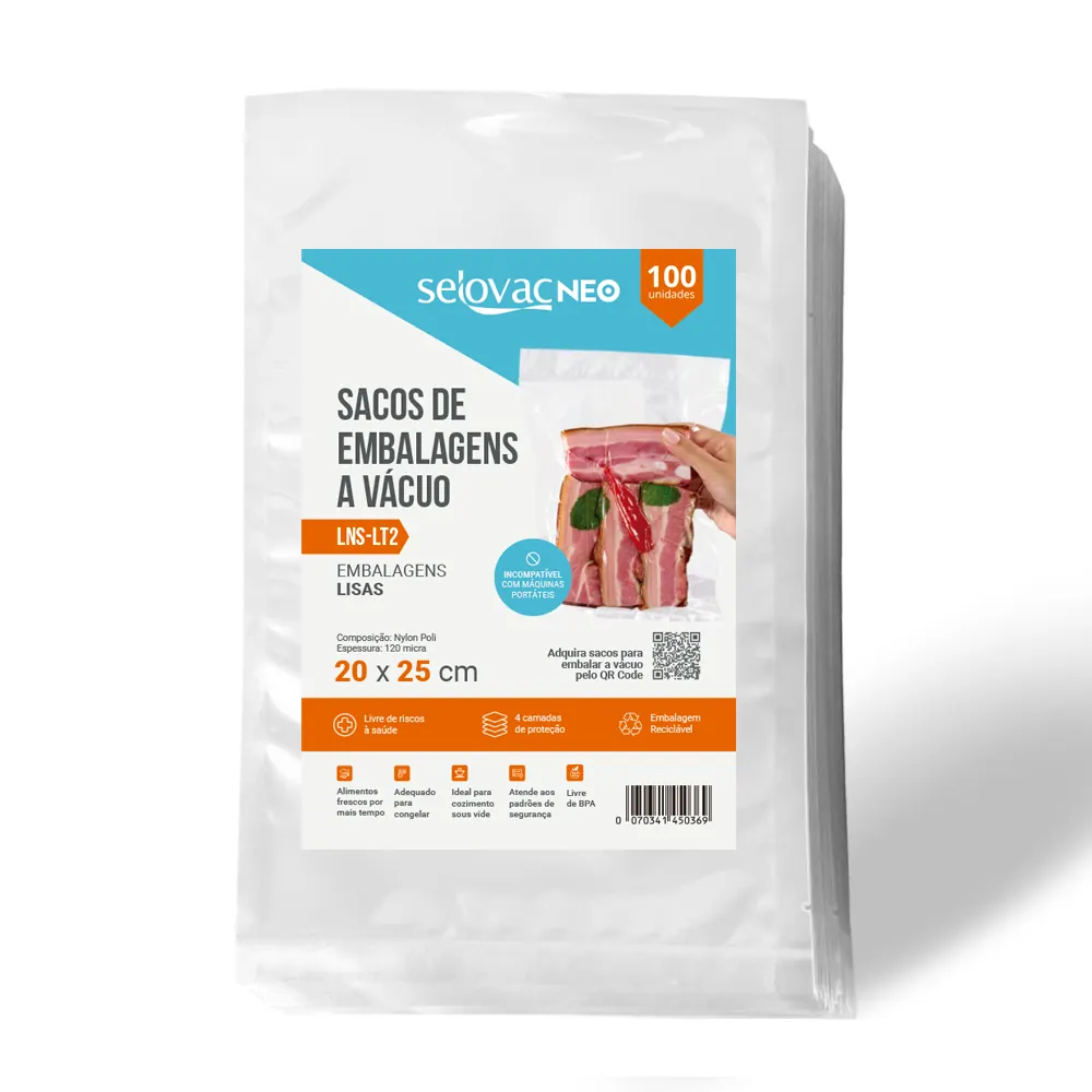 EMBALAGEM 20X25CM X 0,12MM PACOTE C/100UN